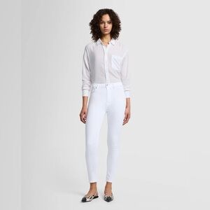 Seven for all mankind white skinny jeans